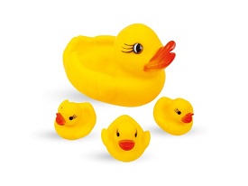 Іграшка для води з гуми "Каченя" Р 251 - 1 - smarttoys.com.ua