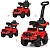Каталка-толокар M 4128L-3 2 в 1 (батьківська ручка), муз., шкіра, червоний. - 1 - smarttoys.com.ua