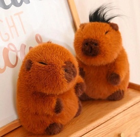 Плюшева іграшка Mofusand капібара з волосами, плюшева капібара-гризун 20 см - 1 - smarttoys.com.ua