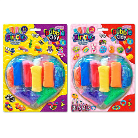 Набір кулькового та повітряного пластиліну "Air Clay + Bubble Clay" блістер ARBB-03-01,02 (24) "Danko Toys" - 1 - smarttoys.com.ua