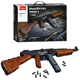 Конструктор SLUBAN M38-B1351 зброя, автомат, 1:1, 1239 дет., кор., 45-33-12,5 см. - 1 - smarttoys.com.ua