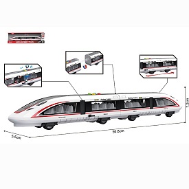 Поїзд швидкісний WY970A 1:16,інерц,магнитні вагони,відчин. двері,муз.,світло,бат.(таб.),кор.,59,5-16 - 1 - smarttoys.com.ua