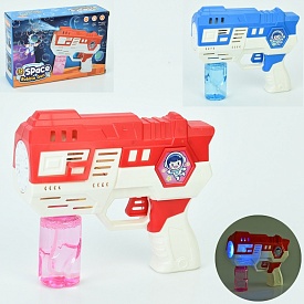Мильні бульбашки 833 пістолет/бластер, 2 кольори, світло, бат., кор., 22-15-6,5 см. - 1 - smarttoys.com.ua