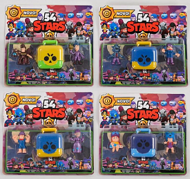 Герої LDY 220861 (120) BRAWL STARS, 4 види, на аркуші - 1 - smarttoys.com.ua
