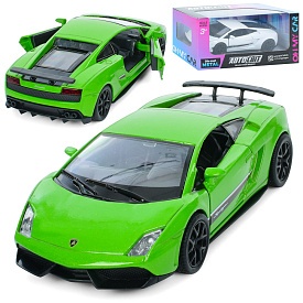 Машина AS-3090 АвтоСвіт,Lamborghini Gallardo,мет.,інерц.,відчин.двері,гум.колеса,2кольори,кор.15,5-7 - 1 - smarttoys.com.ua