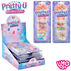 Бісер M 4992 UA намистини, підвіски, нитки, мікс видів, 20 шт. в диспл., лист, 27-21-13 см. - 1 - smarttoys.com.ua