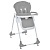 Стільчик M 3233L Dark Gray для годування,3полож.спинки та підніжки,4колеса,корзинка,ек.шкіра,т-сірий - 1 - smarttoys.com.ua