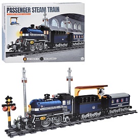 Конструктор BB829Eпоїзд,дорога,станція,світ,магн.кріп.ваг1085дет,бат(таб)в кор-ці, 45-32-8см - 1 - smarttoys.com.ua