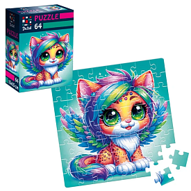 Пазли De.tail. Казковий леопардик. 64 деталі DT1234-23 (укр) - 1 - smarttoys.com.ua