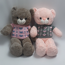 Ведмедик вязаний светр великий 130см - 1 - smarttoys.com.ua