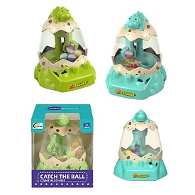 Гра 168-88 Ловець м'ячів, яйце з динозавром, 2 кольори, кор., 14,5-17,5-15 см. - 1 - smarttoys.com.ua