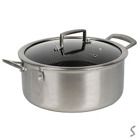 Каструля з антипригарним покриттям з кришкою "Соти" 4.7л (d24*11см) інд. дно, 10386-24 - 1 - smarttoys.com.ua