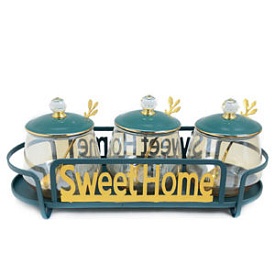 Банки на підставці "Sweet Home" 4пр/наб 300мл YG00934-5 - 1 - smarttoys.com.ua