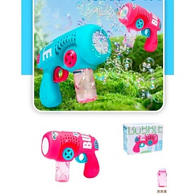 Мильні бульбашки 068 пістолет17,5см,світло,запаска,2 кольори,бат.кор.18-13-8см - 1 - smarttoys.com.ua