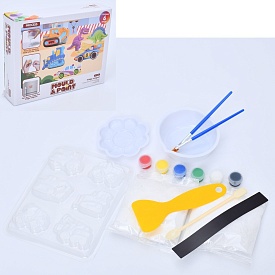 Будтехнiка CH86 набір для творчості, гіпс, формочка (будтех. 6шт.), фарби, пензлик, кор.,21,5-17-5см - 1 - smarttoys.com.ua