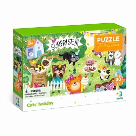 300417 Пазл Свято котиків, 30 елементів - 1 - smarttoys.com.ua