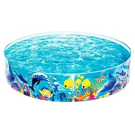 Басейн BW 55030 рибки, дитячий, наливний, 183-38 см - 1 - smarttoys.com.ua