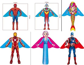 Повітряний змій C 50614 (500) 6 видів, герої, 151*132 [Пакет] - 1 - smarttoys.com.ua