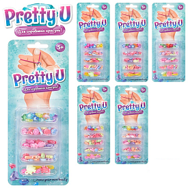 Бісер M 4973 UA намистини, підвіски, нитки, мікс видів, лист, 24,5-10-2,5 см. - 1 - smarttoys.com.ua