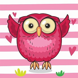 Картина за номерами Strateg ПРЕМІУМ Червона сова з лаком та з рівнем розміром 30х30 см (ES-0820) - 1 - smarttoys.com.ua