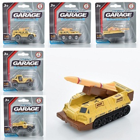 Машина 86606-B мет., 1:64, військова техніка, 6 видів, лист, 12,5-12,5-4 см. - 1 - smarttoys.com.ua