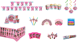 Мега-набір “З Днем народження” на 10 осіб в стилі “Ляльки ЛОЛ” - 1 - smarttoys.com.ua
