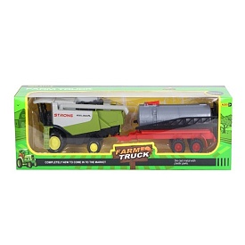 Комбайн 955-197 з причепом, рухливі деталі, кор., 40,5-12-9 см. - 1 - smarttoys.com.ua