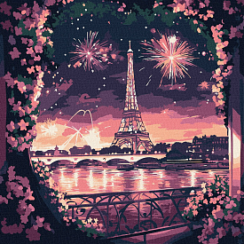 Набір для розпису по номерах "Яскрава ніч" 30х30см - 1 - smarttoys.com.ua