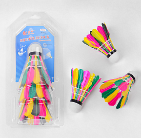 Воланчик пір'яний С 40225 кольоровий, 3 штуки в слюді - 1 - smarttoys.com.ua