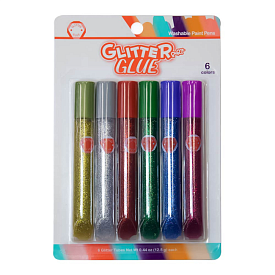 Клей з блистками 6 шт*12,5г в блістері 6 кол. металік - 1 - smarttoys.com.ua