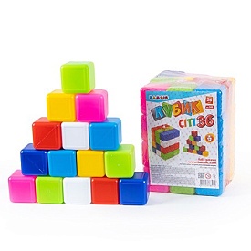 "Кубики сіті 36" арт 0418, Набір дитячий, Бамсик - 1 - smarttoys.com.ua