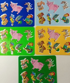 Трафарет "Свійськіі Тварини" з кольоровим малюнком - 1 - smarttoys.com.ua