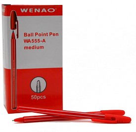 Ручка кулькова №WA555-A деш. крас. кол. 50шт в кор. - 1 - smarttoys.com.ua