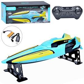 Катер 4D-S1 радіокер. 2,4G, акум., USB, підставка, світло,  кор., 39-15,5-12,5 см. - 1 - smarttoys.com.ua