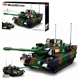 Конструктор SLUBAN M38-B0839 "Model Bricks": Основний бойовий танк Леопард 2А5, 766 дет. - 1 - smarttoys.com.ua