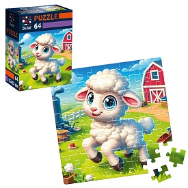 Пазли De.tail. Спритна овечка. 64 деталі DT1234-22 (укр) - 1 - smarttoys.com.ua