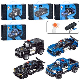 Конструктор 70022-3-4-5D радіокер.,2,4G, машина, поліція, 1:16, акум, USB, 4 види,кор.,32-19,5-7,5см - 1 - smarttoys.com.ua