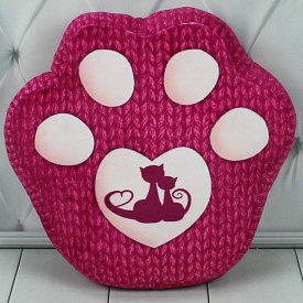 Лапа-антистрес принт (рожевий), Копиця арт.00066-69 (28x31x10) - 1 - smarttoys.com.ua