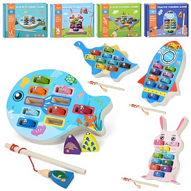 Дерев'яна іграшка Риболовля MD 1366 магнітна,ігр.поле,1вудка,фігурки 10шт.,4 види,кор.,21,5-17-3,5см - 1 - smarttoys.com.ua