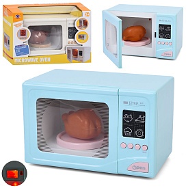 Мікрохвильова піч XS-25002 20,5-13-13см, звук, світло, 2 кольори, на бат-ці, в кор-ці, 26-18-13,5см - 1 - smarttoys.com.ua