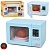 Мікрохвильова піч XS-25002 20,5-13-13см, звук, світло, 2 кольори, на бат-ці, в кор-ці, 26-18-13,5см - 1 - smarttoys.com.ua