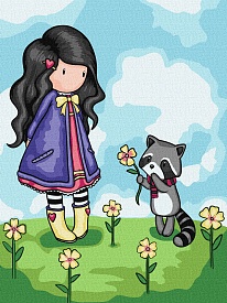 Набір для розпису по номерах для дітей "You Are My Sunshine Santoro Gorjuss Collection" 30х40см - 1 - smarttoys.com.ua