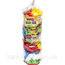 Набір дитячий "Конструктор  BAMSBLOCK №3 " арт. 115/4 (152 шт деталей) вініловий тубус Бамсик - 1 - smarttoys.com.ua