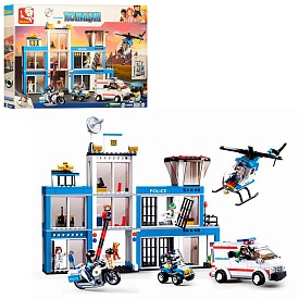 Конструктор SLUBAN M38-B0660 "Police": участок, транспорт, фігурки, 606 дет. - 1 - smarttoys.com.ua