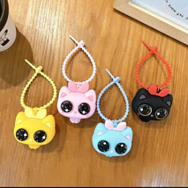 Брелок FG250718030H на сумку,12см, кіт-глазастик 6см, 4 кольори, в пак., 12-16-3,5см - 1 - smarttoys.com.ua