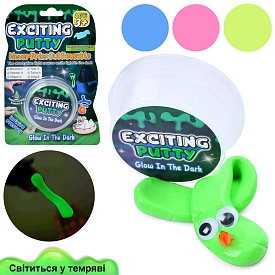 Лизун MK 5088-3 жуйка для рук,баночка з кришкою,світиться у темряві,,аксес.,4кольори,лист,11,5-17-3с - 1 - smarttoys.com.ua