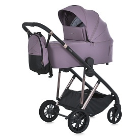 Візок універсальний 2в1 ME 1190 COIL Grape Pink люлька+прогул. блок,рюкзак,дощовик,мос.сітка,рожевий - 1 - smarttoys.com.ua