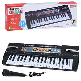 Синтезатор R751.37 клавіш,43-16-5см, мікрофон, 3 тони, 8 рит, 24 демо, бат., кор., 52-16,5-6 см. - 1 - smarttoys.com.ua