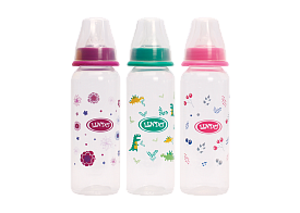 Li 143 Пляшечка кругла з силіконовою соскою 250 мл - 1 - smarttoys.com.ua