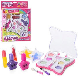 Косметика M 4738  UA метелик, тіні, лак, помада, пензлики, кор., 21-26-3см. - 1 - smarttoys.com.ua